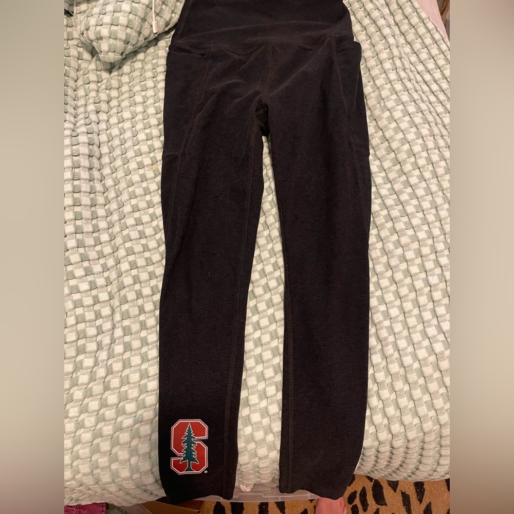 Beyond Yoga Charcoal Joggers with Logo
